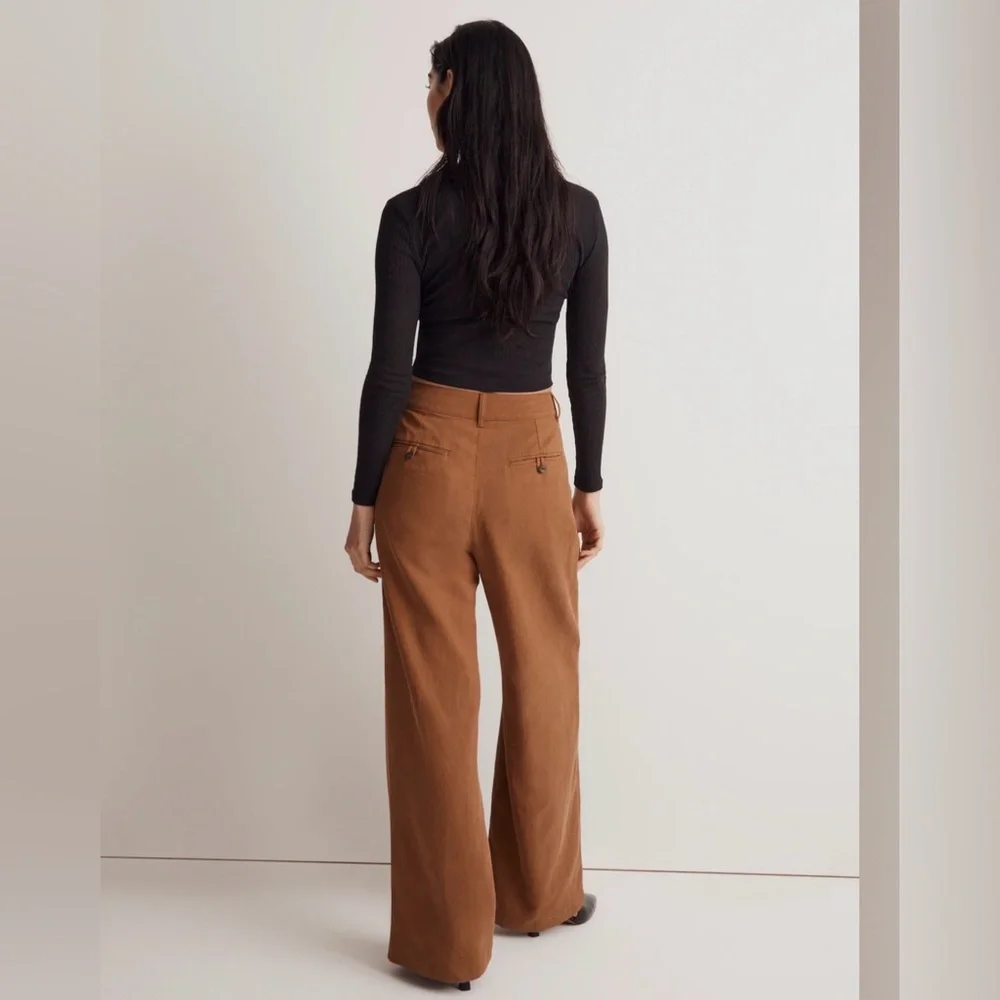 Madewell The Harlow Wide-leg Pant | Color: Acorn | Size 2 - Picture 4 of 12